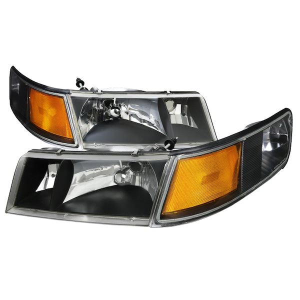 Spec-D Tuning 98-02 Mercury Gr& Marquis Euro Hdlghts w/ Corner Lts, 2LCLH-GMAR99JM-EU 2LCLH-GMAR99JM-EU - main